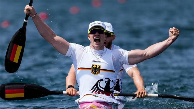 Deutsche Kajak-Teams holen EM-Medaillen Jacob Schopf (vorn) und Max Lemke haben bei den Europameisterschaften eine Goldmedaille gewonnen.