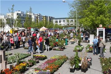 Jede Menge bunte Gewächse gab es am Sonntag auf dem Konrad-Adenauer-Platz zu bestaunen.