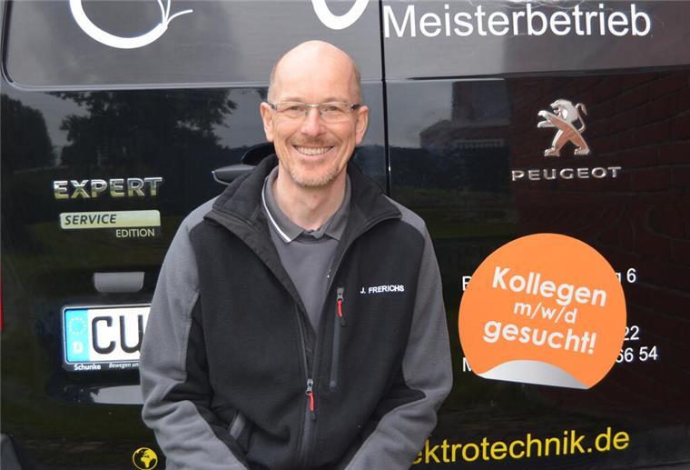 20 Jahre Elektro Frerichs in Bexhövede Jörn Frerichs sucht Team-Verstärkung