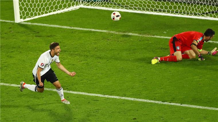 Klassiker als K.o.-Duell: Italien ein „toller Gegner“ Jonas Hector schoss Deutschland 2016 gegen Italien ins EM-Halbfinale.