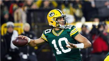 Jordan Love steht mit den Green Bay Packers nach einem dominanten Sieg in den NFL-Playoffs.