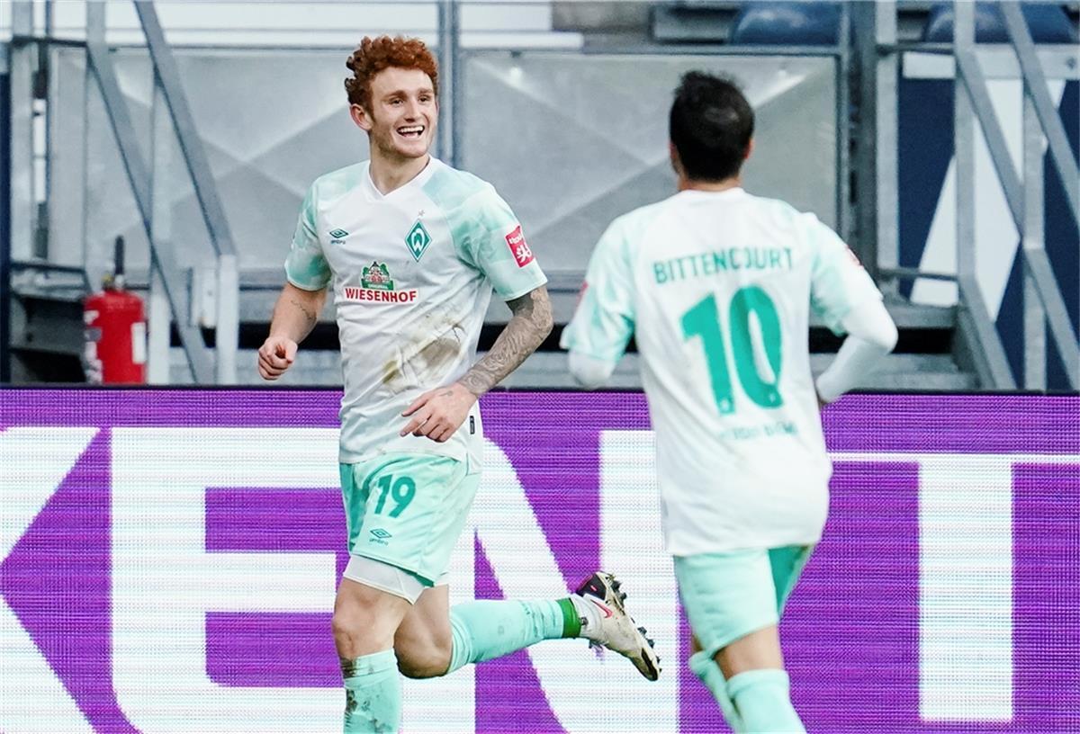 Werder: Darum sieht es für Josh Sargent gut aus Josh Sargent (links) hat gute Karten bei Werder.