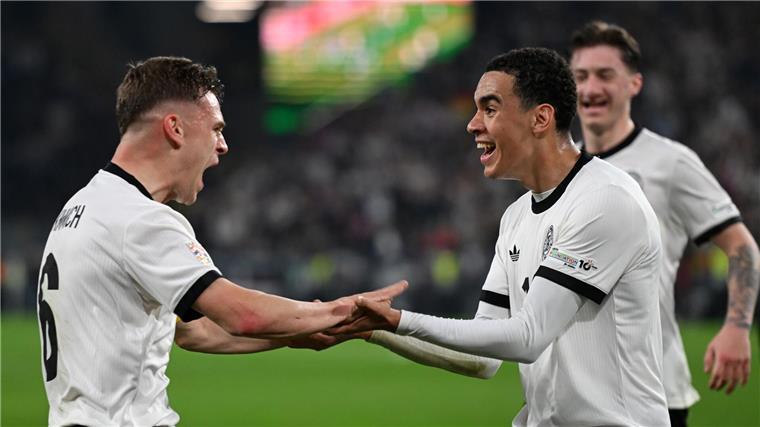 Vom Balljungen zum Helden Joshua Kimmich (links) und Jamal Musiala reagierten schneller als die Italiener.