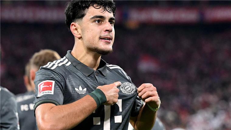 „Hart, uns zu stoppen“: Bayern sehen Signal im Titelkampf Jubelt über sein Tor: Aleksandar Pavlovic