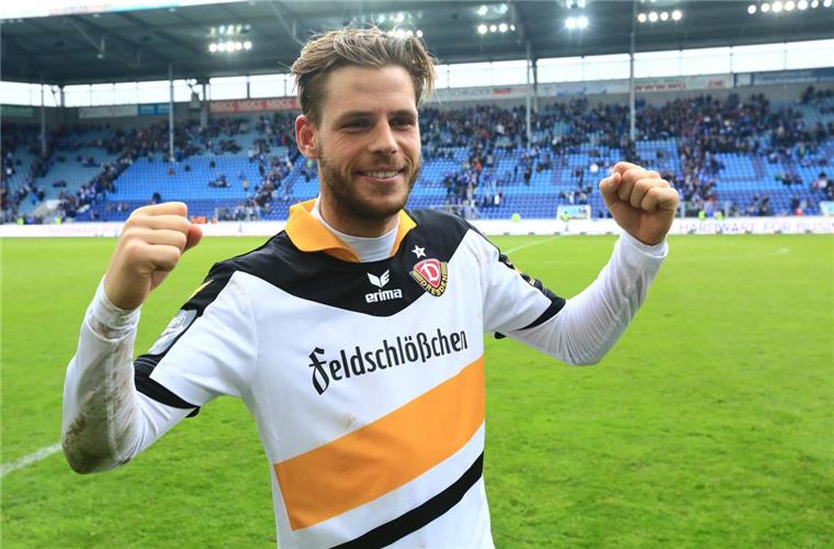 Werder Bremen verpflichtet Justin Eilers aus Dresden Justin Eilers jubelt künftig für Werder Bremen.