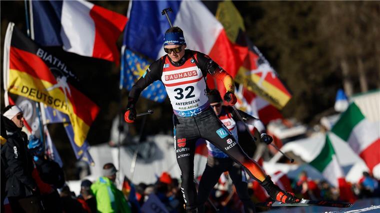 Nichts zu holen: Deutsche Biathleten treffen einfach nicht Justus Strelow konnte diesmal seine Schießstärke nicht ausspielen.