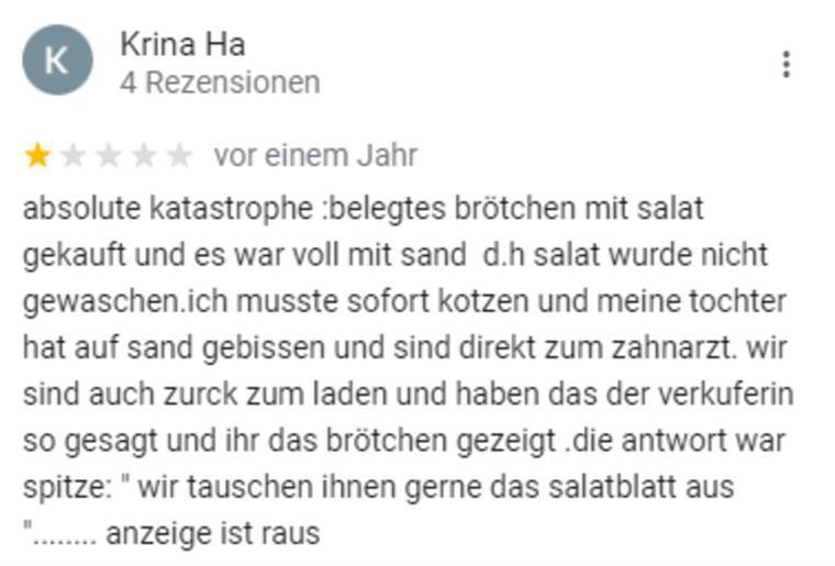 Die lustigsten Google-Bewertungen zu Bremerhaven Ka-ta-stro-phe!