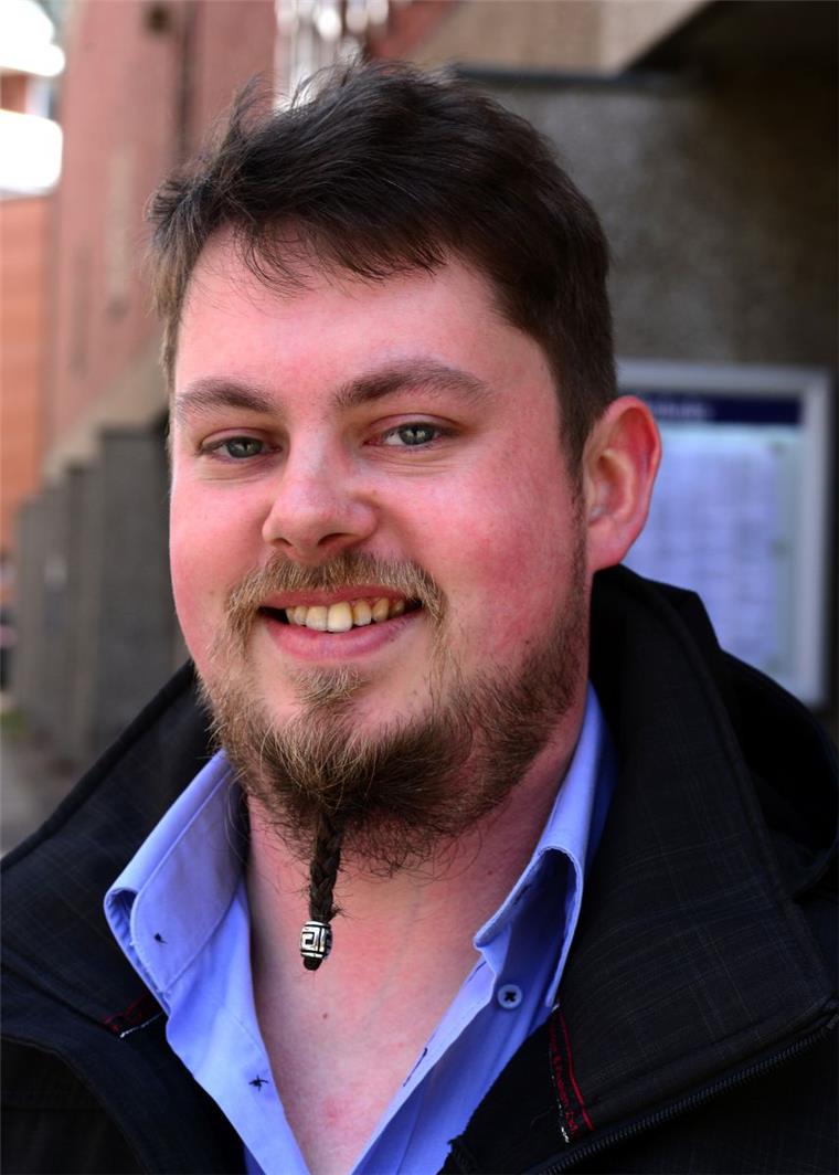 Kai Stefan Arnold ist Vorsitzender des neuen AStA an der Hochschule, der seit ein paar Wochen im Amt ist.