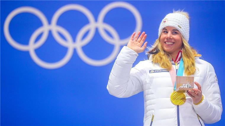 Kann 2026 nicht um Doppel-Gold auf Ski und auf dem Snowboard kämpfen: Ester Ledecka aus Tschechien.