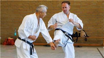 Karateka keim Kampf
