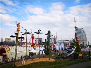 Karibisches Feeling auf dem Spielplatz. Foto: Wessolowski 