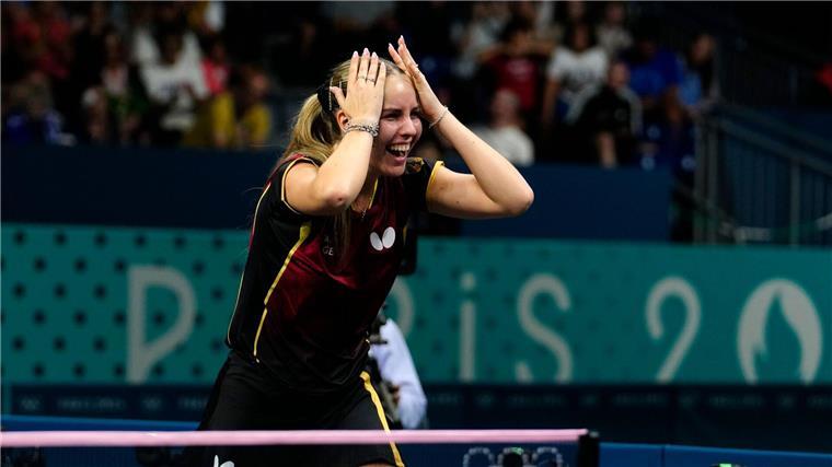 „Ein Wunder“: 18-Jährige sichert Tischtennis-Halbfinale Kaufmann gewann wieder beide Einzel.