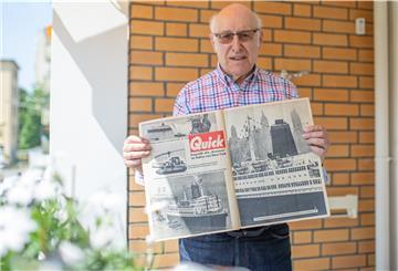 Klaus Börsch hat den Artikel aufgehoben, den die Zeitschrift „Quick“ über die Jungfernfahrt der Bremen veröffentlichte.