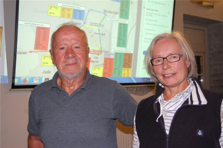 Bürgerbus in Stadland nimmt Fahrt auf Klaus Haschen und Edith Kahnt-Ralle sind die beiden Ansprechpartner für das Projekt Bürgerbus Stadland.