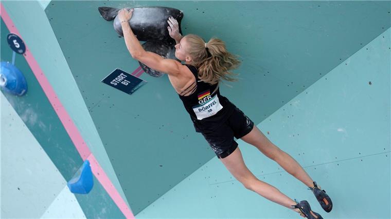 Kletterin Lucia Dörffel hat kaum noch Chancen auf das olympische Finale.
