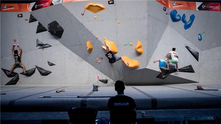 Klettern ist eine von 20 Sportarten bei den Finals in Dresden.