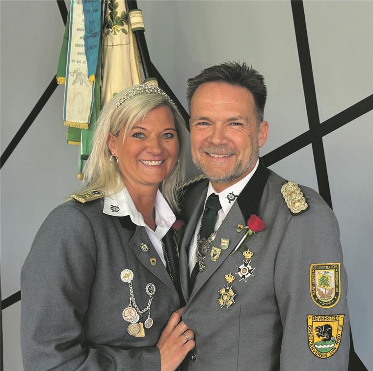 175. Schützenfest in Beverstedt vom 27. bis 30. Juni 2025 Königspaar Simone und Andreas Garms.
