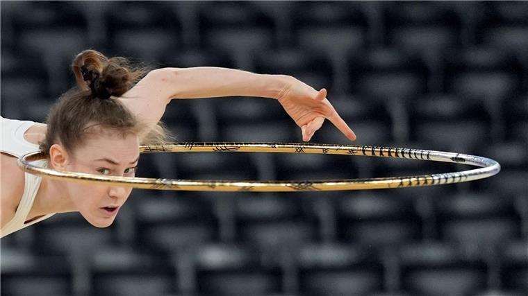 Olympische Gold-Hoffnung Varfolomeev zwischen Druck und Spaß Konzentriert bei der Arbeit: Gold-Hoffnung Darja Varfolomeev.