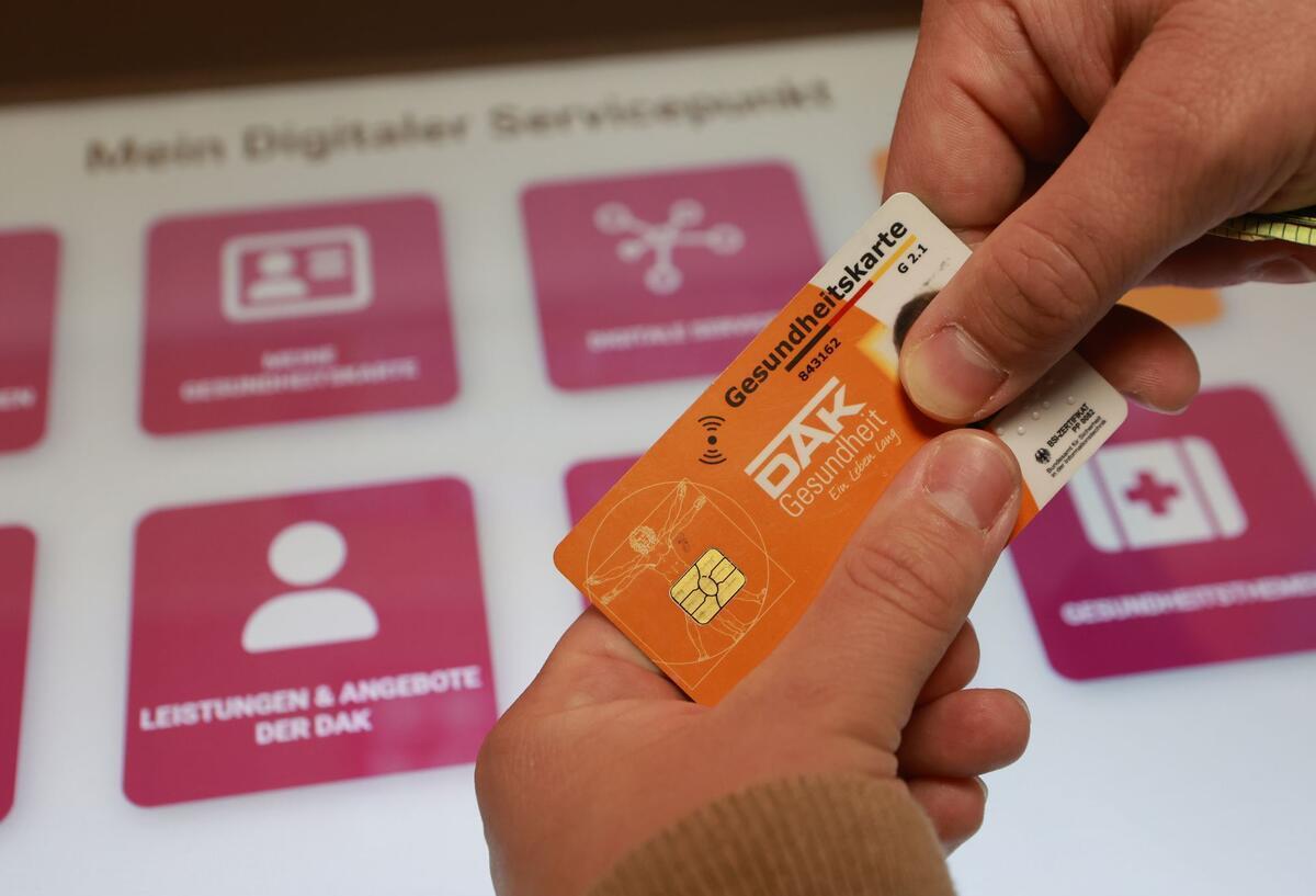 Eine Gesundheitskarte der DAK.