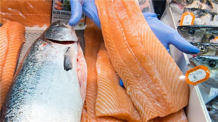 Fischkonsum nimmt ab, Preise stabilisieren sich Lachs ist unverändert der beliebteste Fisch der Deutschen. (Archivbild)