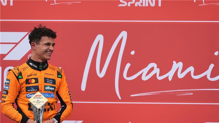 Lando Norris behält im Sprint-Chaos von Miami den Durchblick.