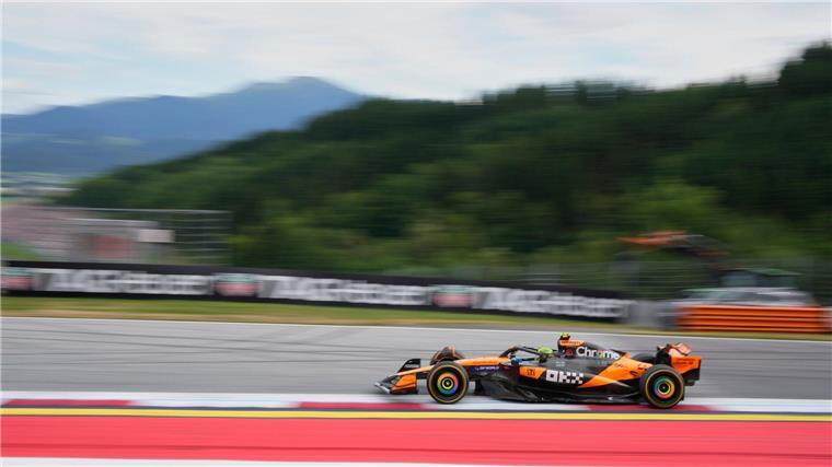Norris holt sich Formel-1-Bestzeit in Spielberg Lando Norris rast der Konkurrenz in Spielberg davon.