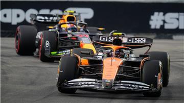 Lando Norris rast in Singapur zur Pole.