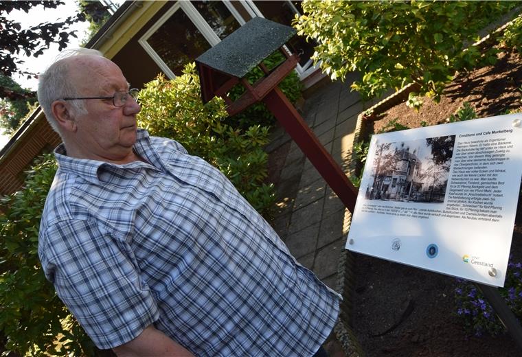 Langens Ortsheimatpfleger Heinz Wilhelm Schnut hat sich auch eingesetzt für den „Erinnerungsparcours“ in der Ortschaft. Jetzt sind alle 16 Schilder aufgestellt.