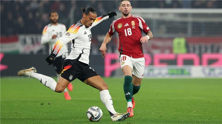 „Wieder das Handproblem“: Später Dämpfer für DFB-Auswahl Leroy Sané versuchte viel, zum Abschluss kam der Bayern-Profi aber selten.
