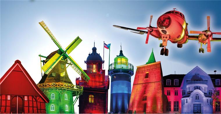 Wurster Küste: Leuchttürme und Co. in coolem Licht Lichterwoche an der Wurster Küste: Sieben herausragende Bauten und Objekte der Gemeinde Wurster Nordseeküste werden vom 7. bis 13. Oktober kunstvoll beleuchtet.