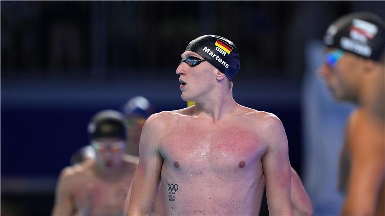 Lukas Märtens ist über 200 Meter Rücken im Vorlauf ausgeschieden.