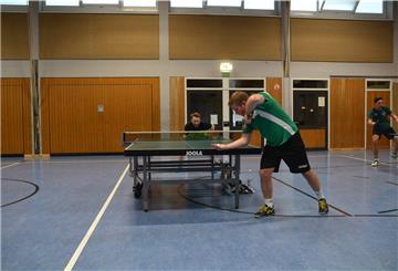 Lunestedts Kapitän Matti von Harten (vorne) im Training mit Anton Depperschmidt.