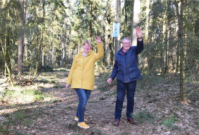 Ideen für Selsingen: Vom Fitness-Pfad bis zum Autokino Mara Hobbeling und Ulrich Mehrkens auf dem Granstedter Trimmpfad