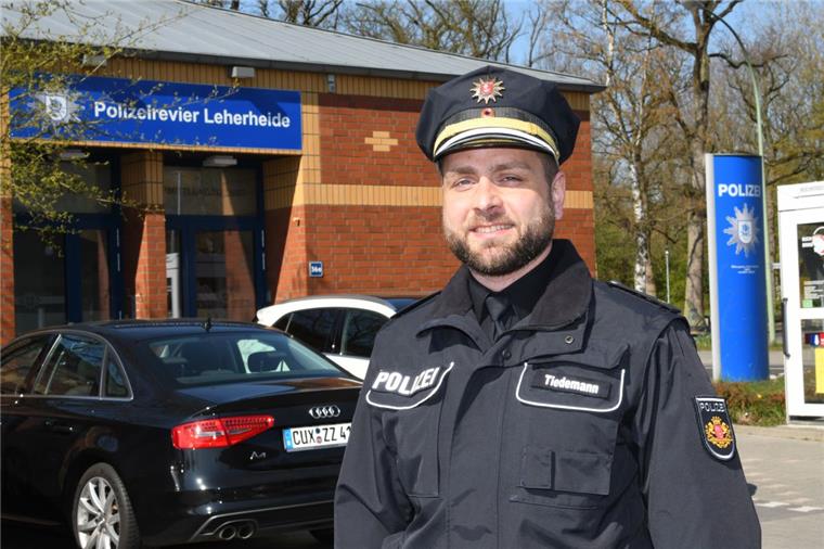 Jugendvandalismus beschäftigt Polizei in Bremerhaven-Leherheide Marc Tiedemann leitet die Abteilung Nord der Schutzpolizei. Zu der gehört auch das Revier Leherheide.