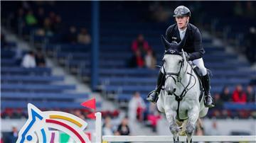 Marcus Ehning ritt beim Weltcup in Madrid mit Revere in zwei Runden fehlerfrei. 