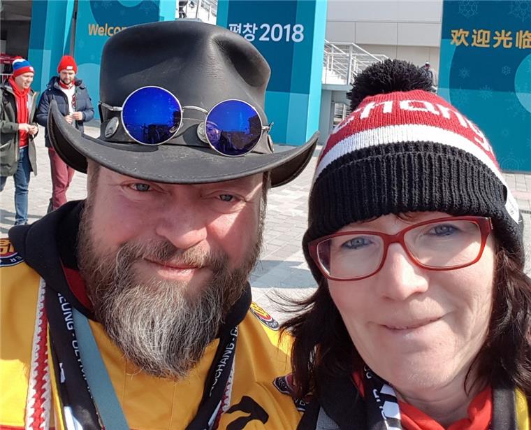 Marion und Helge Barth haben spannende Tage bei Olympia in Südkorea erlebt.