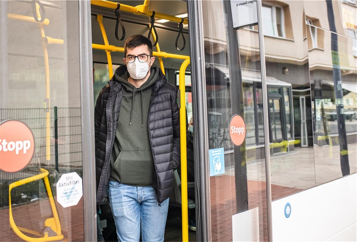 In den Bus nur mit FFP2-Maske Maskenpflicht in den Bussen