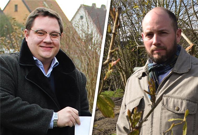 Sascha Kuntzmann soll in Langen der neue Ortsbürgermeister werden Matthias Keck (CDU, links) soll wieder stellvertretender Ortsbürgermeister in Langen werden. Als neuer Ortsbürgermeister und damit Nachfolger von Sozialdemokrat Thomas Fahse wird Sascha Kuntzmann (SPD, rechts) vom Ortsrat getragen.