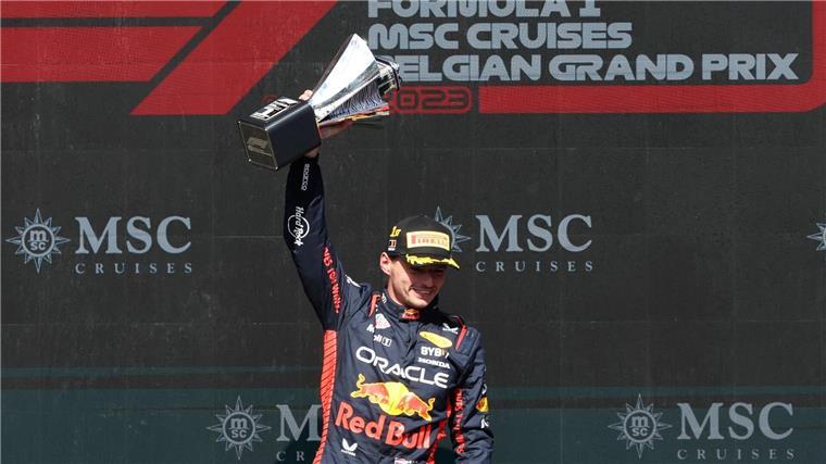 Neue Zeitrechnung bei Red Bull - aber was macht Verstappen? Max Verstappen gewann schon dreimal in Belgien: Zuletzt 2023.