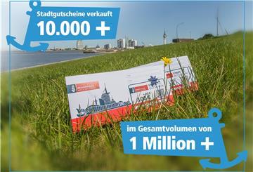 Mehr als 10.000 Stadtgutscheine wurden verkauft.