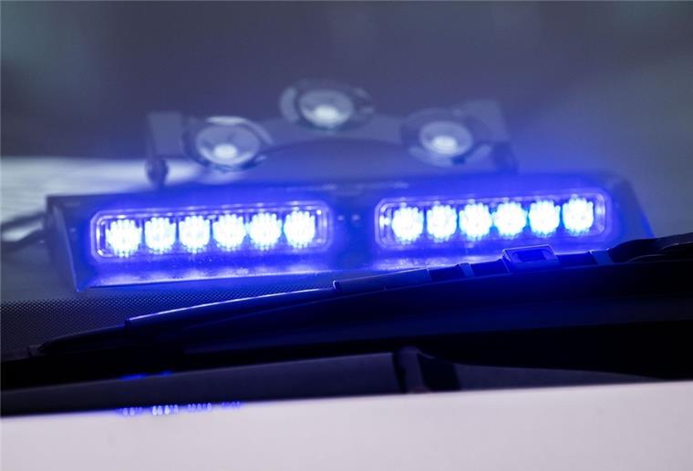 Blaulicht am Polizeifahrzeug