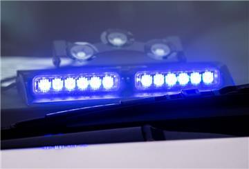 Blaulicht am Polizeifahrzeug