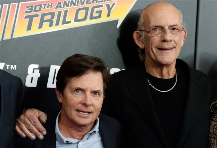 Michael J. Fox und Christopher Lloyd - hier vor zehn Jahren - wurden durch „Zurück in die Zukunft“ zu Hollywood-Weltstars. (Archivbild)