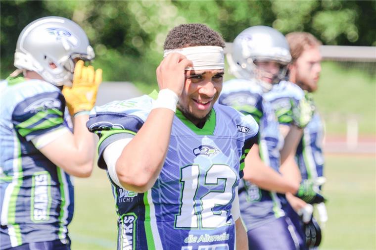 Michael Whitley ist erst seit zwei Wochen in Bremerhaven. Im Kreis seiner Mitspieler fühlt sich der Quarterback der Seahawks aber schon gut aufgenommen.