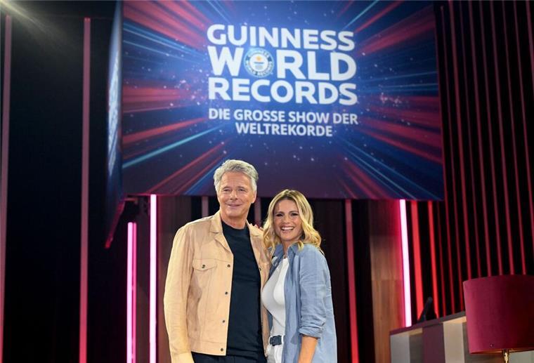 Michelle Hunziker bestätigt: Sie ist frisch verliebt Michelle Hunziker und Jörg Pilawa moderieren die Sat.1-Sendung „Guinness World Records - Die große Show der Weltrekorde“.