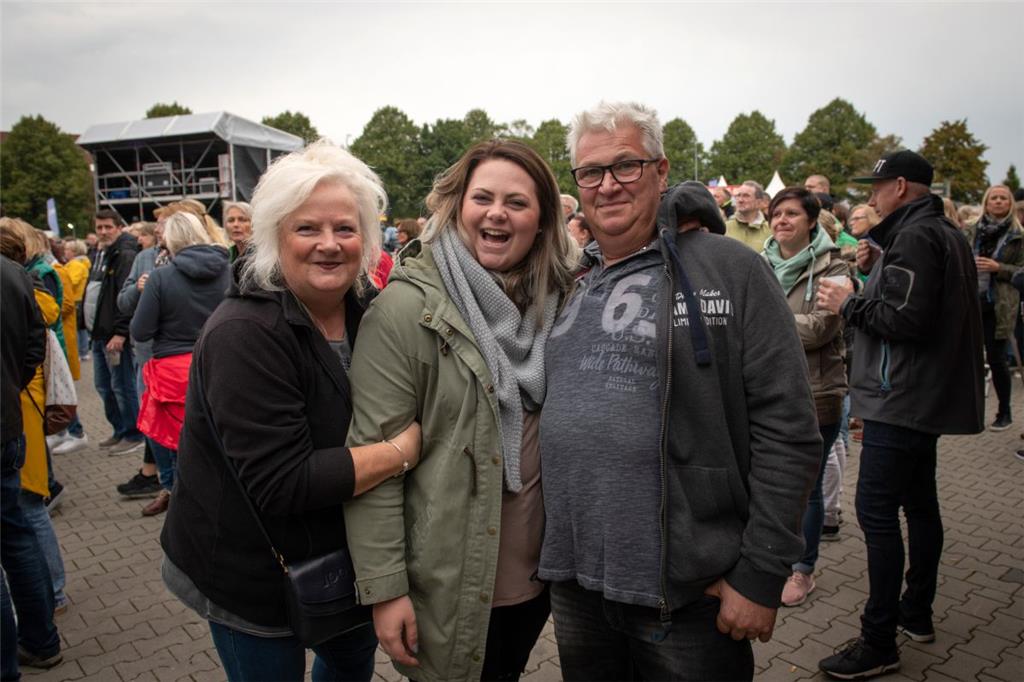 Michelle, Martina und Detlef. 