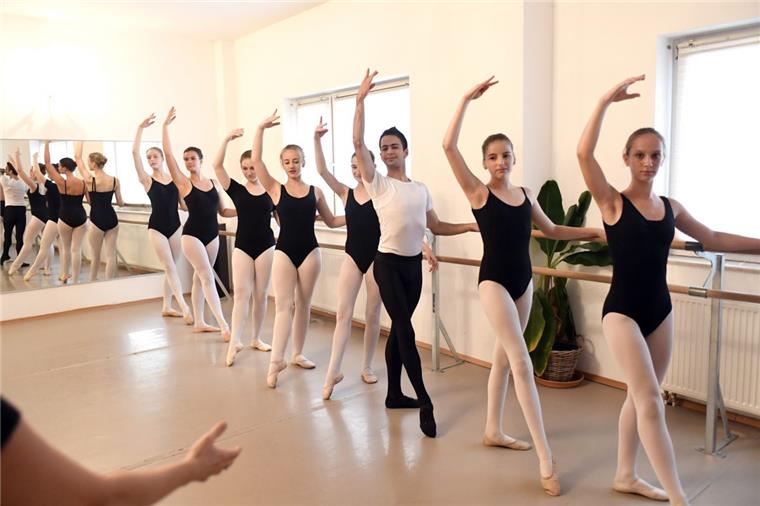 Junger Syrer tanzt gegen die Erinnerungen an den Bürgerkrieg Mikhail Baryshnikov ist sein großes Vorbild: David Hayrabed übt täglich bei „Dance Art“.