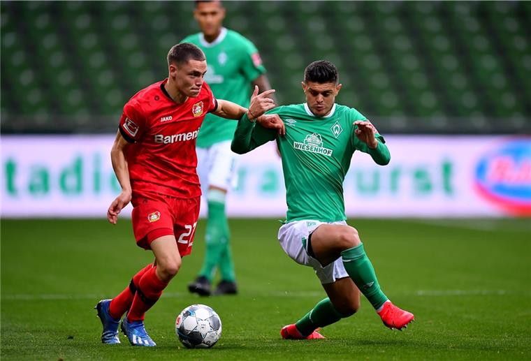 Sorgen um Rashica: Marktwert des Werder-Stürmers sinkt Milot Rashica (rechts) läuft seiner Form hinterher.