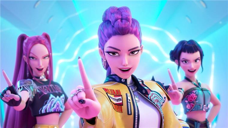„KPop Demon Hunters“ auf Weg zu erfolgreichstem Netflix-Film Mira, Rumi und Zoey in einer Szene aus „KPop Demon Hunters“. (Netflix-Bild)