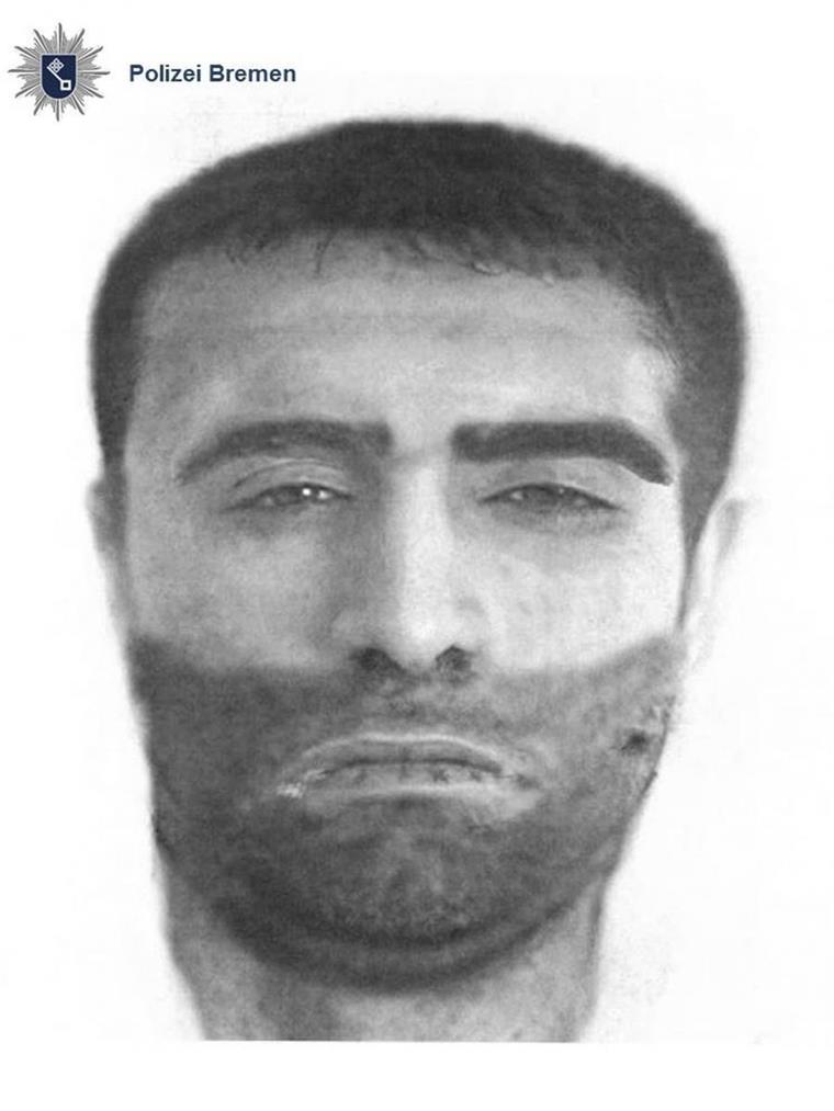 Mit diesem Phantombild sucht die Polizei in Bremen nach einem Vergewaltiger.